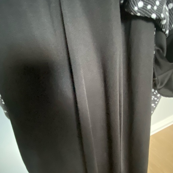 Jessica Howard Black White Polka Dot Ruffle Dress with Pockets Size 20W - Picture 5 of 7